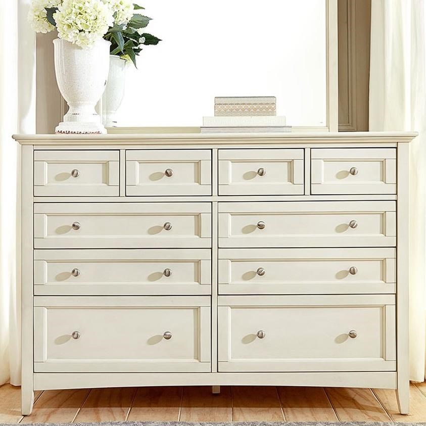 AAmerica Northlake Cottage Style Master Dresser with Metal Hardware